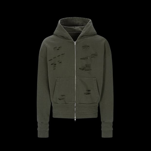 프리아큐파이 Hood Zip-Up Khaki 후드 집업 카키