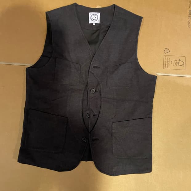 커버낫 헤링본 셋업 베스트 M 95-100