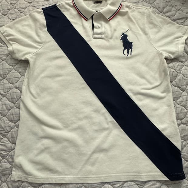 폴로 랄프로렌 사선 카라티