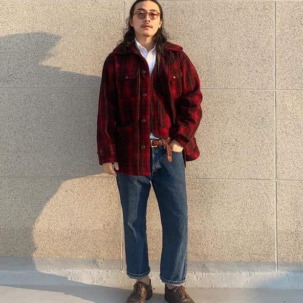 40's WOOLRICH mackinaw set-up 옴브레 매키노 셋업
