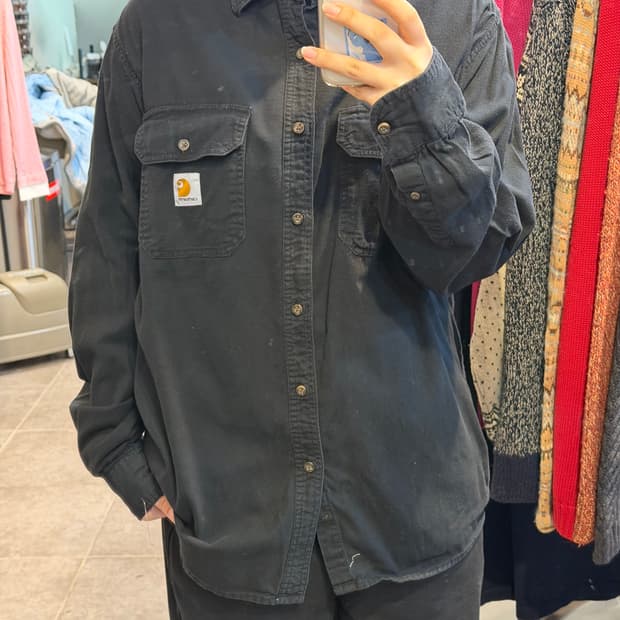 [NO.9] 칼하트 블랙 투포켓 티셔츠