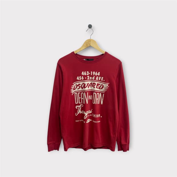  디스퀘어드2 프린트 티셔츠 L