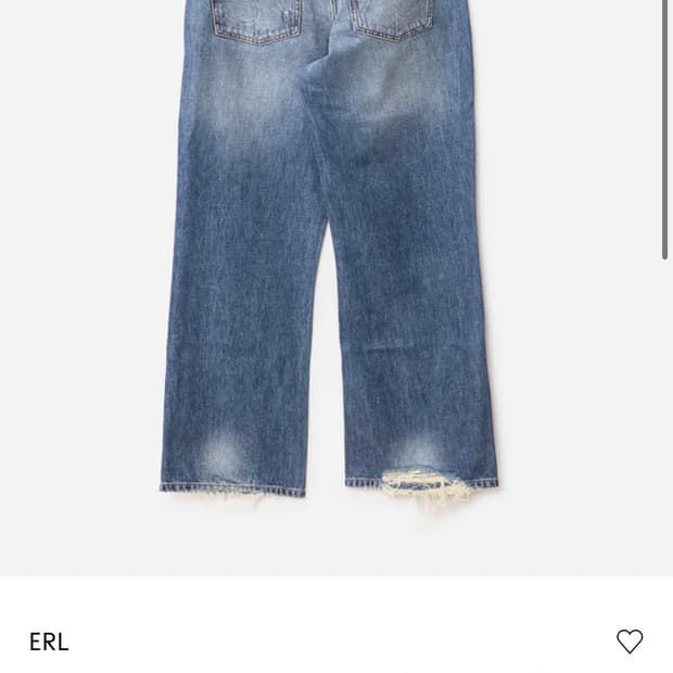 ERL Distressed Regular Fit Jeans