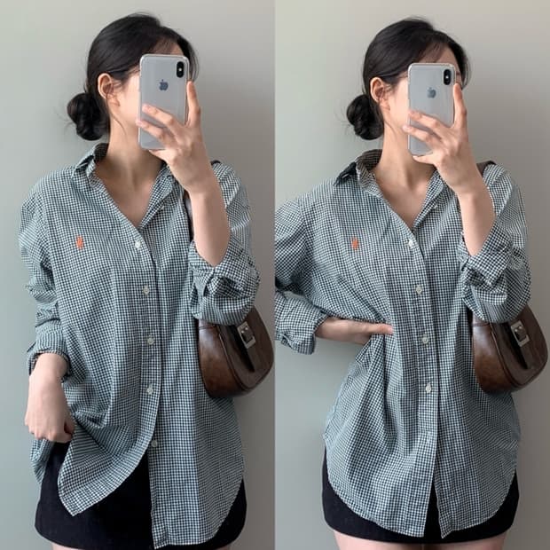 폴로 체크 셔츠 