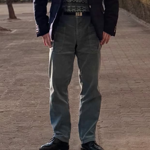 아펜처 프렌치 코듀로이 워크팬츠 34