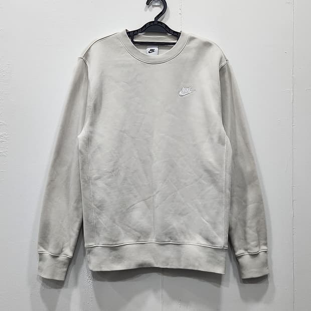 나이키 기모 맨투맨 아이보리 남녀공용 S사이즈