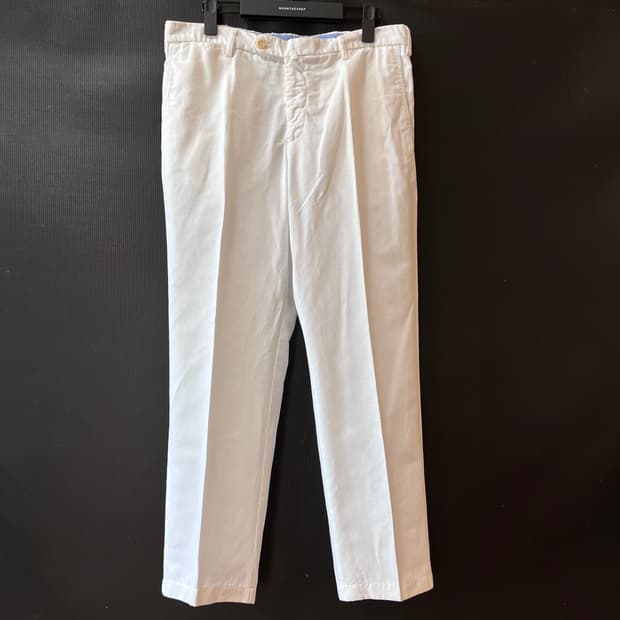 보기 밀라노 Made in Italy 린넨/코튼 치노 트라우저