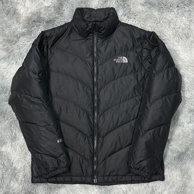 노스페이스 600 블랙 숏패딩 