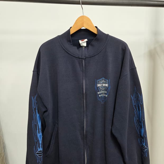 00s 할리데이비슨 블루플레임 집업