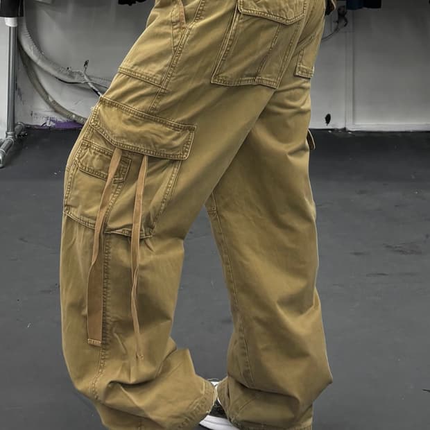 VTG 그런지 스트랩 디테일 카고팬츠