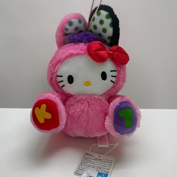 고전키티 헬로키티 비비드 래빗 중형 인형