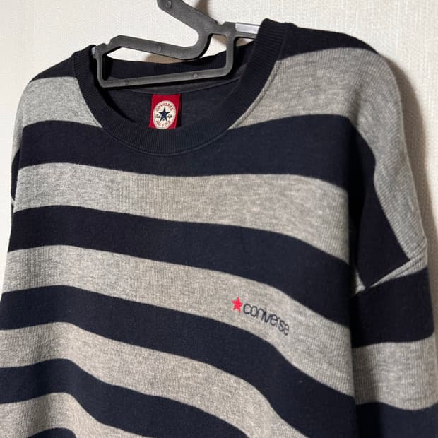 컨버스 올스타 스트라이프 긴팔 니트