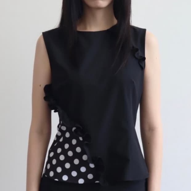 바하윤 bahayoon 도트 슬리브리스