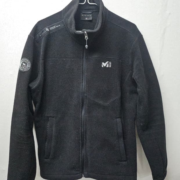 밀레 블랙 플리스 자켓 집업  100