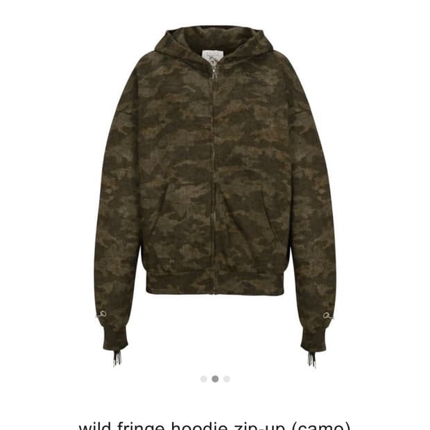 1133 wild fringe camo 후드집업