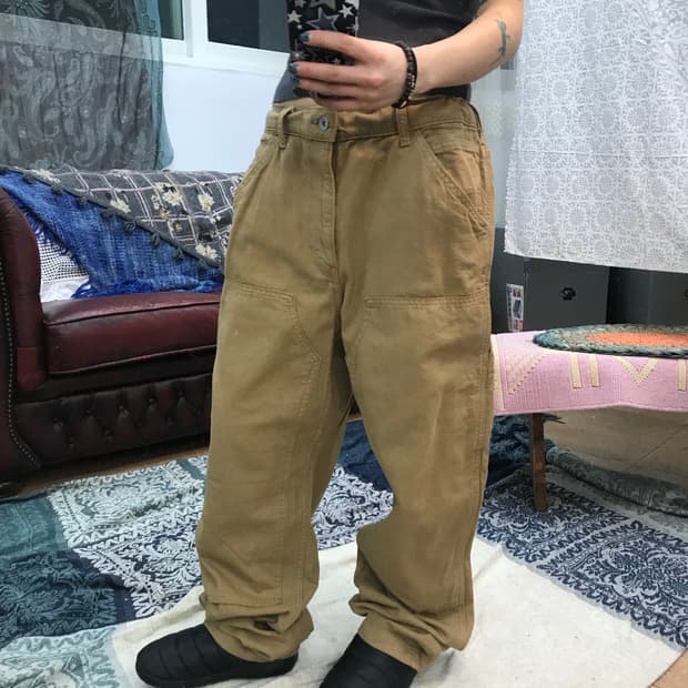 유니클로 코튼 퍼티그팬츠 