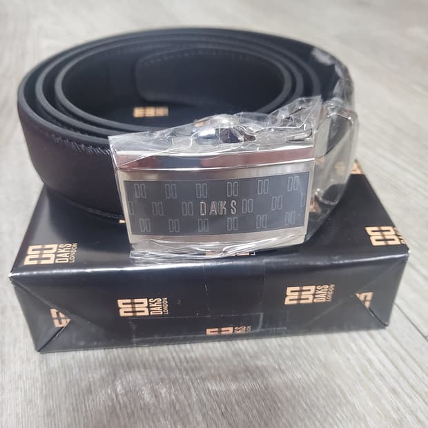 daks 닥스 블랙 가죽 벨트
