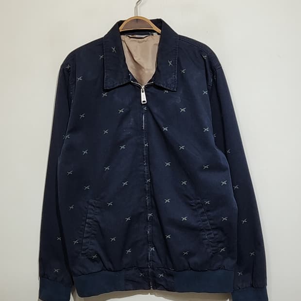 (M) 칼하트 휴스톤 자켓 패턴 블루종 점퍼 아메카지 