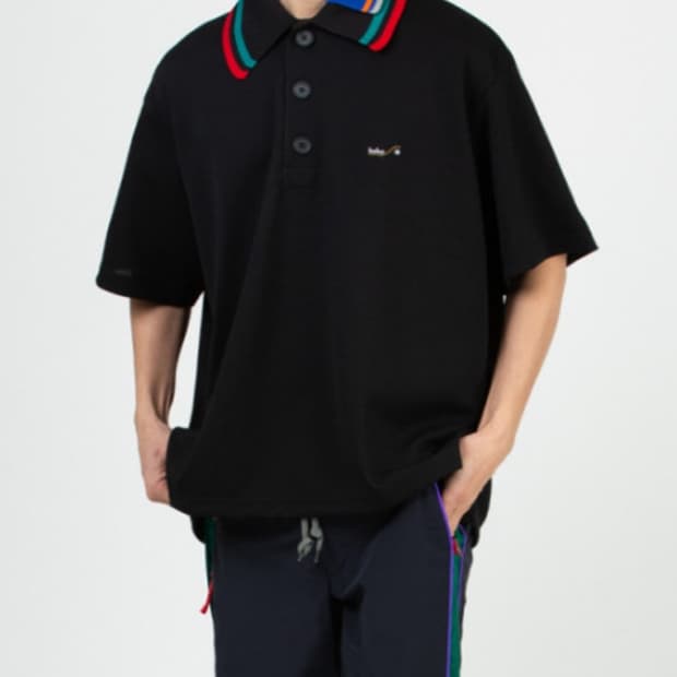 kolor 컬러 비콘 도킹 Pe 카노코 폴로 셔츠 (오버핏)