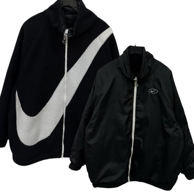 나이키 스우시 리버시블 후리스점퍼