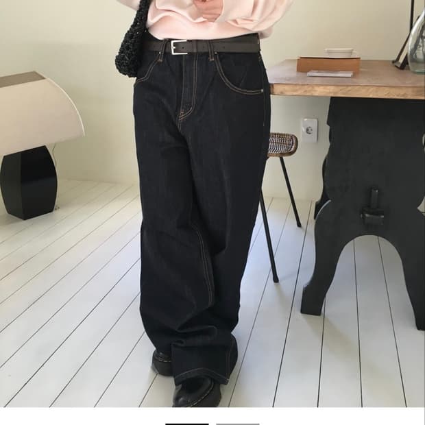 아워캐비넷 데님팬츠