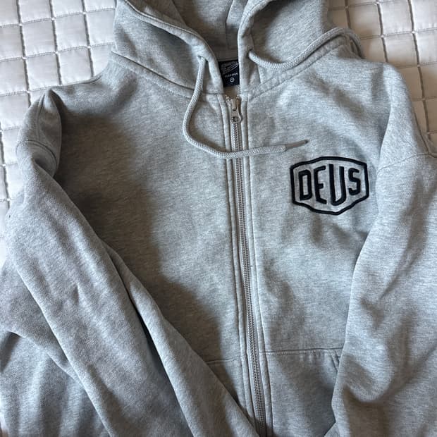 데우스 후드집업 그레이 s