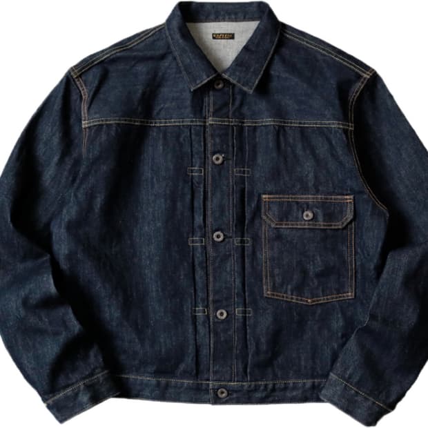 캐피탈 14온즈 데님 1ST 원 워시 자켓 인디고 5사이즈