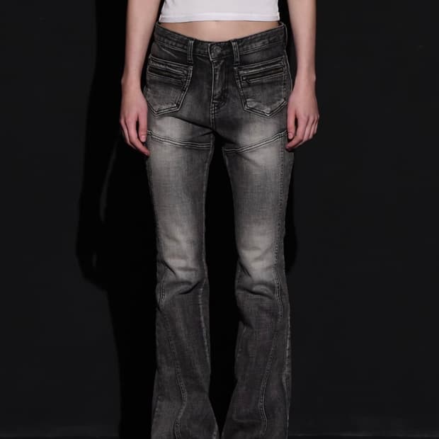 보헤미안서울 프론트 포켓 부츠컷 L