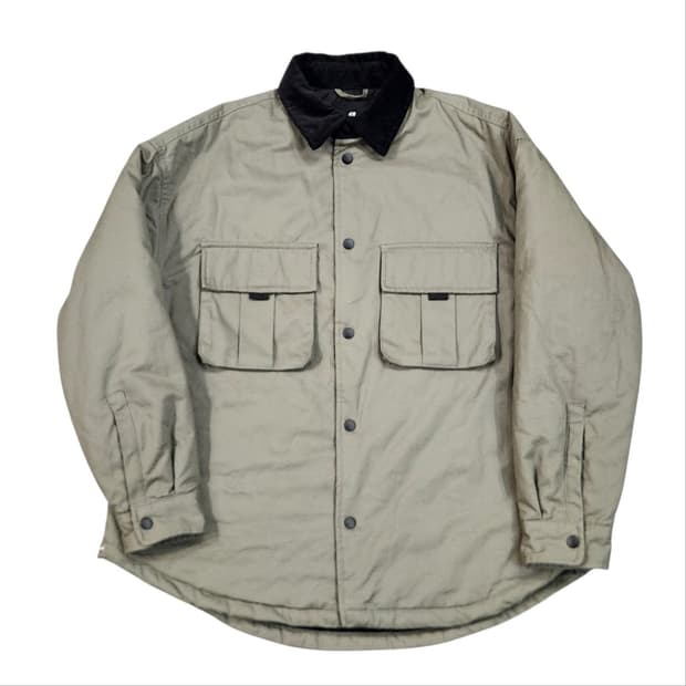 H&M 코듀로이 넥 패디드 셔츠 자켓 S