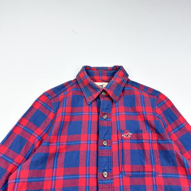 홀리스터 포켓 레드 타탄 체크셔츠 (S 여성추천)