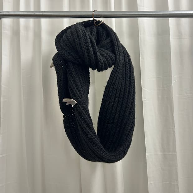 요지 야마모토 NOIR 울 니트 스톨