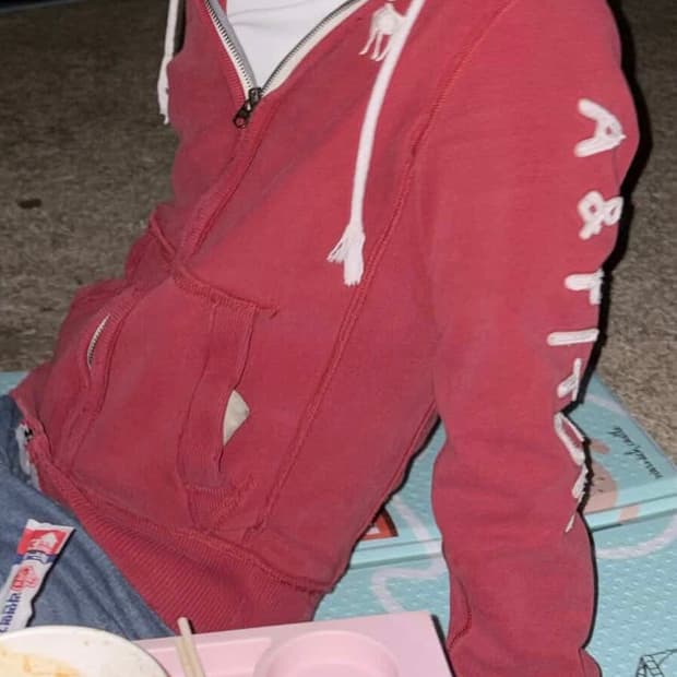 아베크롬비 레드 후드 