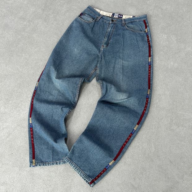 쿠지 COOGI 옆라인 데님 팬츠 L