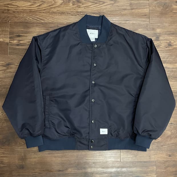 더블탭스 크로스본 팀자켓 항공점퍼 네이비