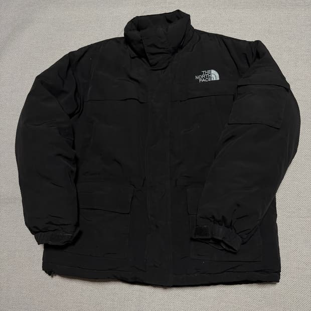 노스페이스 사이드포켓 나일론 패딩 파카