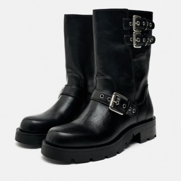 자라 바이커 부츠