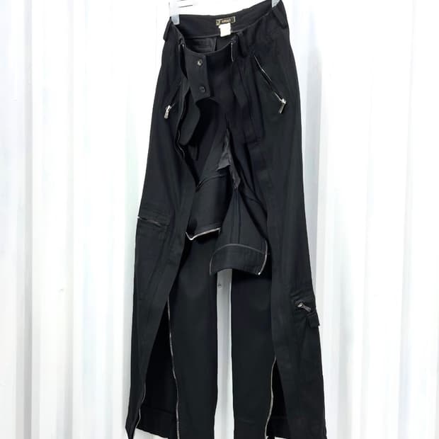 late 90s–early 00s Versace bondage pants