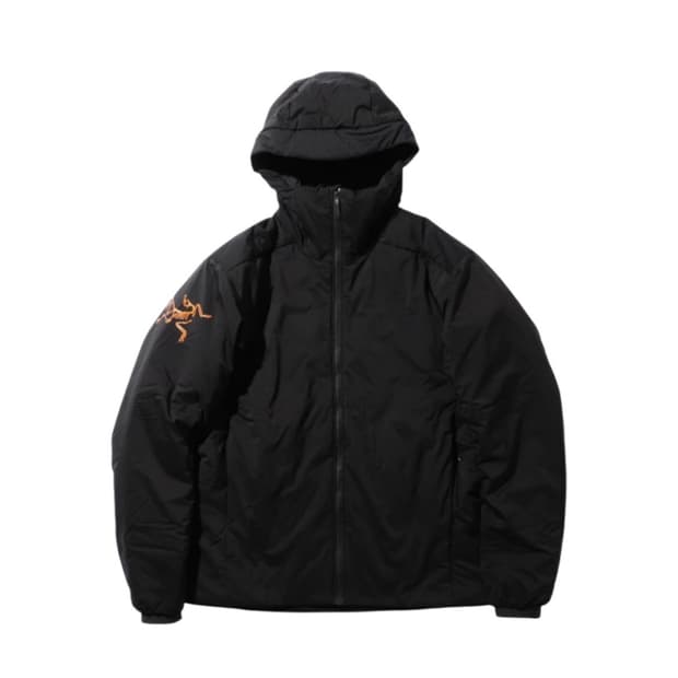 아크테릭스 X 빔즈 아톰 AR 후디 블랙 오렌지