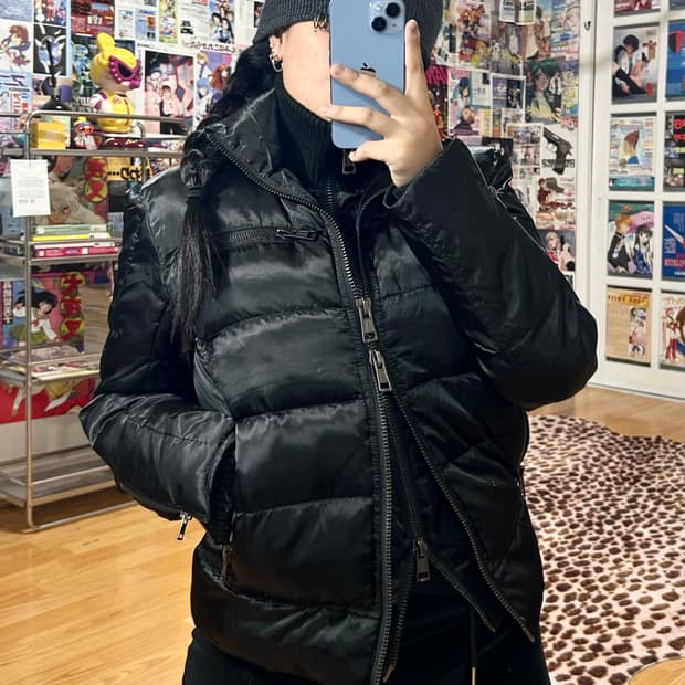 JPN AKM 레이어드 투웨이 펑크 덕다운 패딩