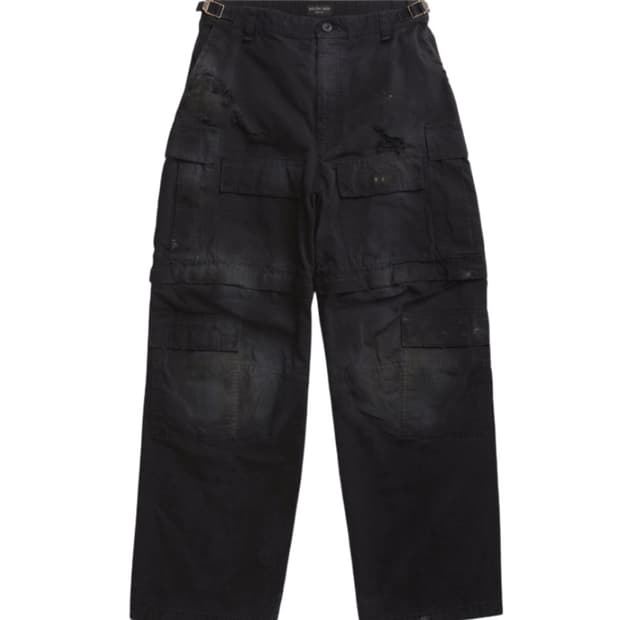 발렌시아가 라지핏 디스트로이드 카고 팬츠 (M)