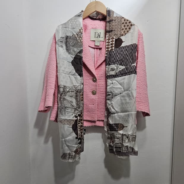 메트로시티(Metro city) 실크 100% 스카프 