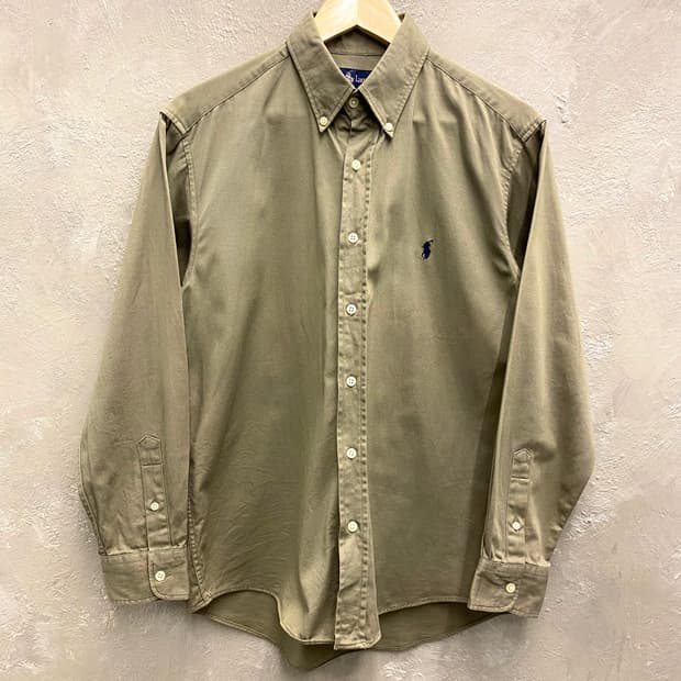 [M] 90s Polo 폴로 랄프로렌 그레이 코튼 셔츠
