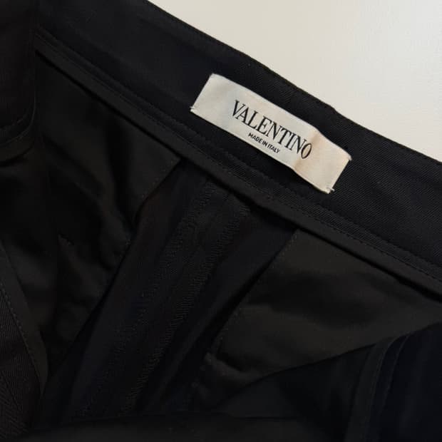 발렌티노 원 턱 팬츠 