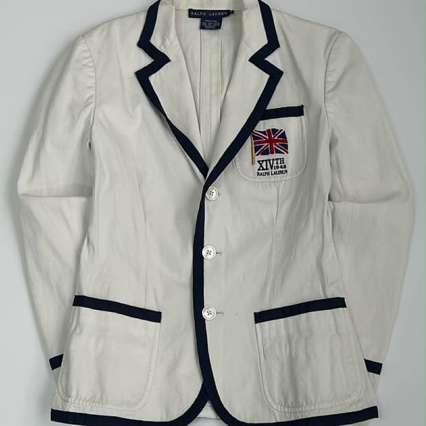 [2] 랄프로렌 크레스트 아이비리그 로잉 코튼 블레이져 자켓