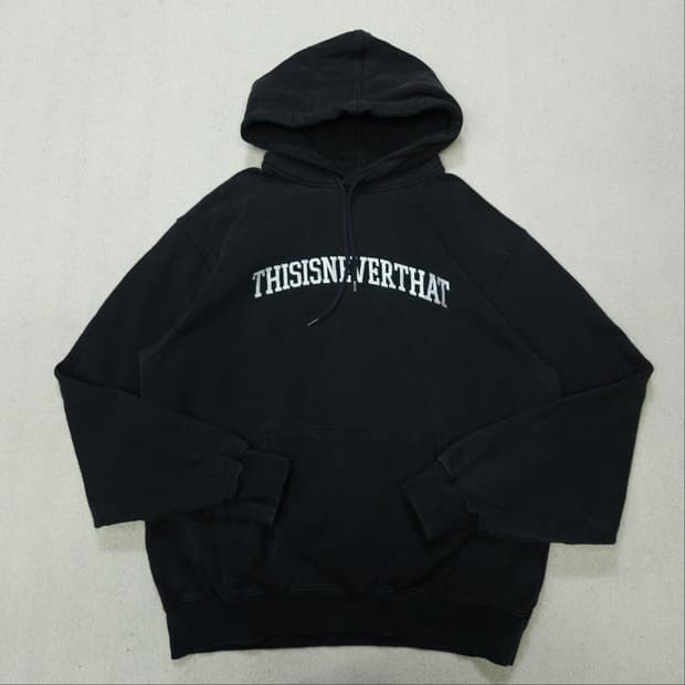 디스이즈네버댓 아치 로고 후드티 XL