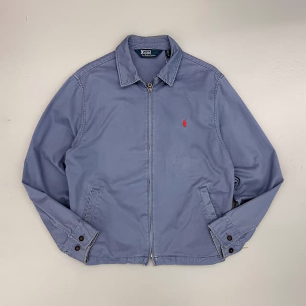 폴로 랄프로렌 루즈핏 스카이블루 코튼 스윙 블루종 자켓 