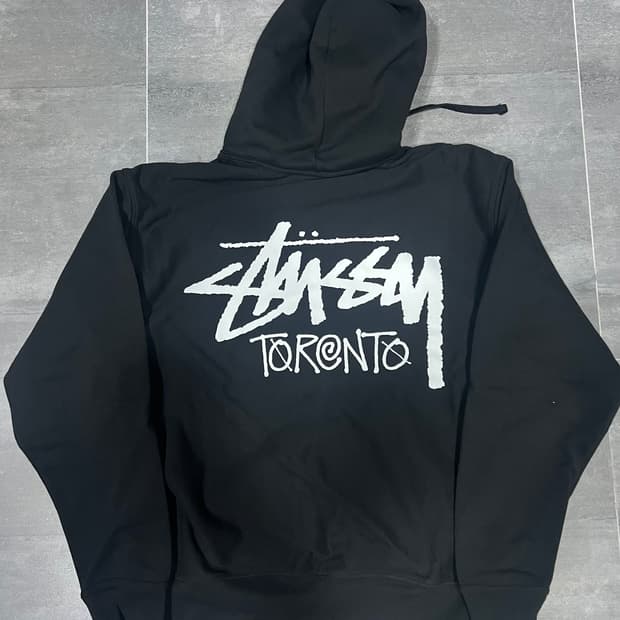 스투시 토론토 후드 블랙 S사이즈