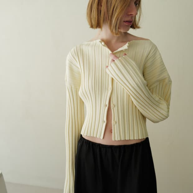  le17septembre Millie Rib Kni t Cardigan