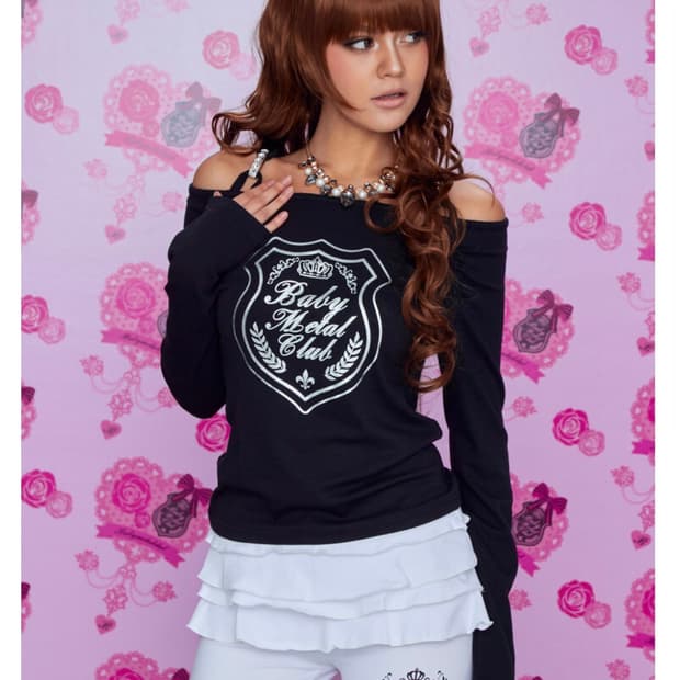 베이비메탈클럽 다이아몬드 로고 탑 (블랙)