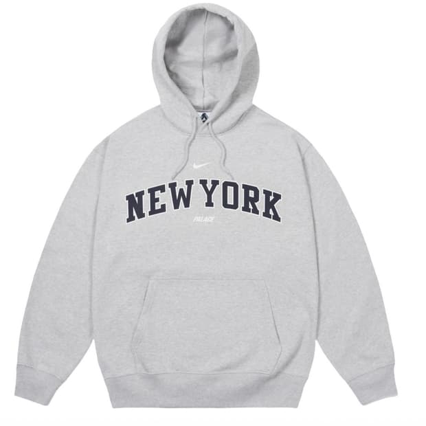 팔라스 x 나이키 샵 후드 뉴욕 그레이 말